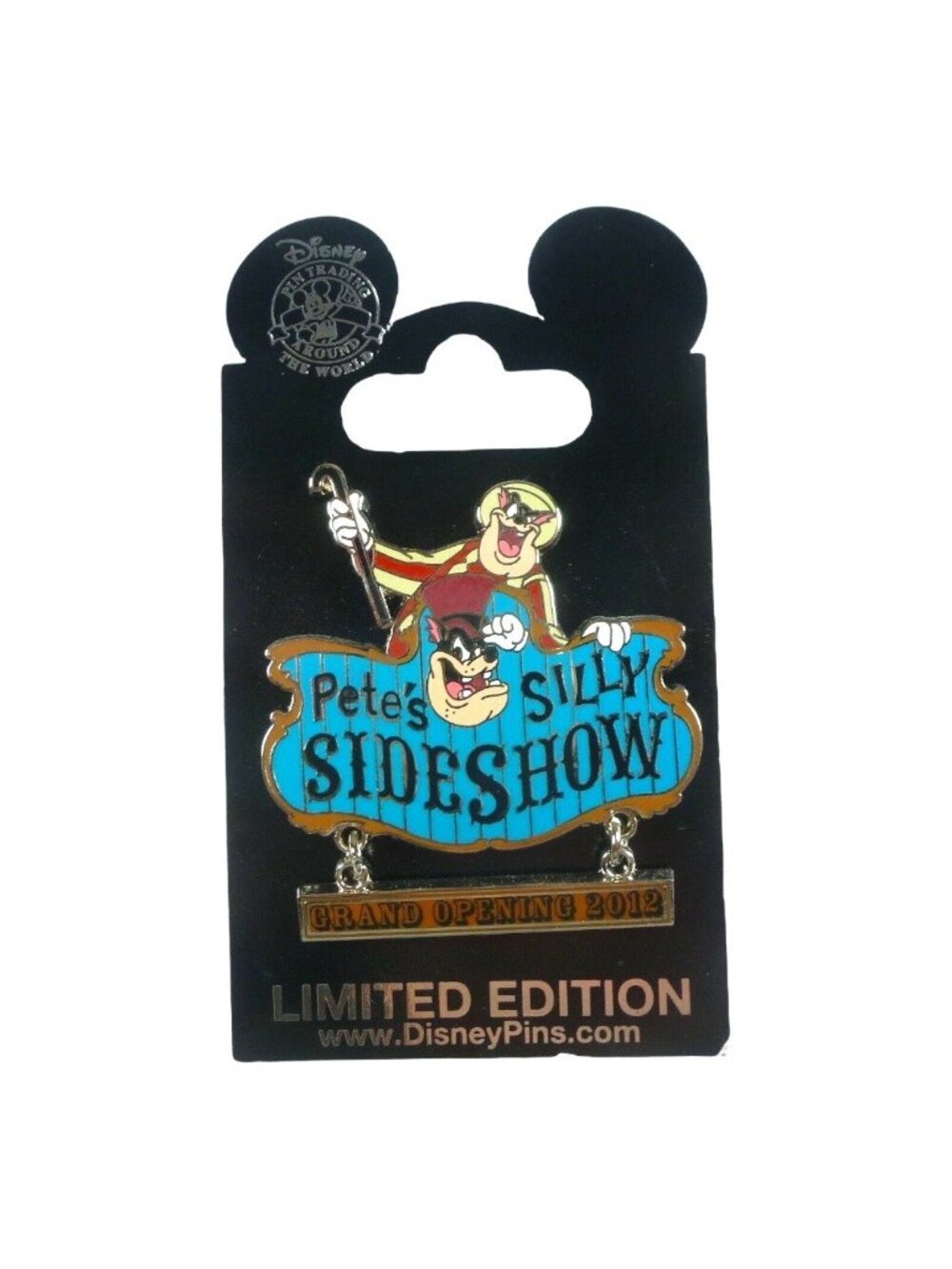 Walt Disney World New Fantasyland 2012 Grand Opening Pete's Silly Sideshow Pin